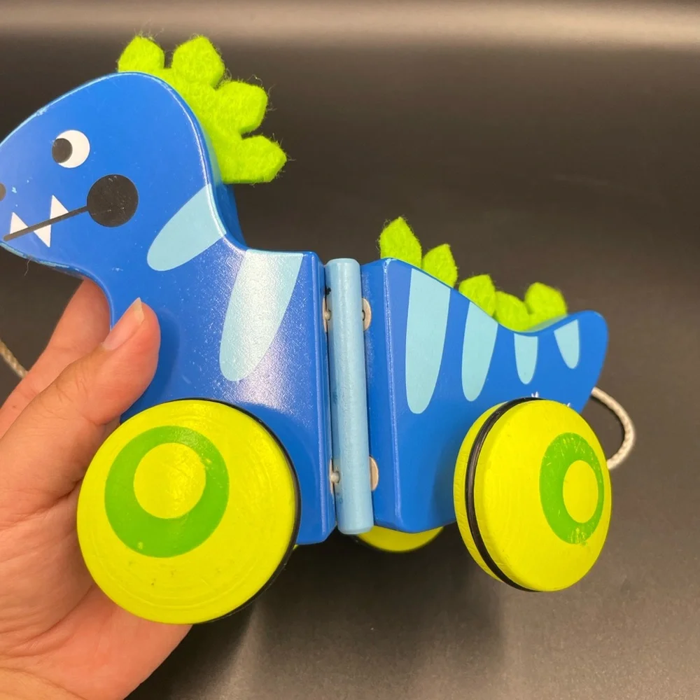 Cossy wooden Dinosaur pull along wooden Toys